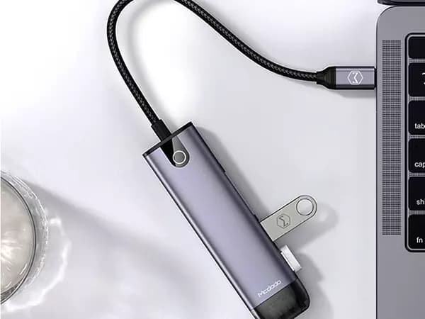 هاب 6 پورت USB-C مک دودو مدل hu-774 — تصویر ۵