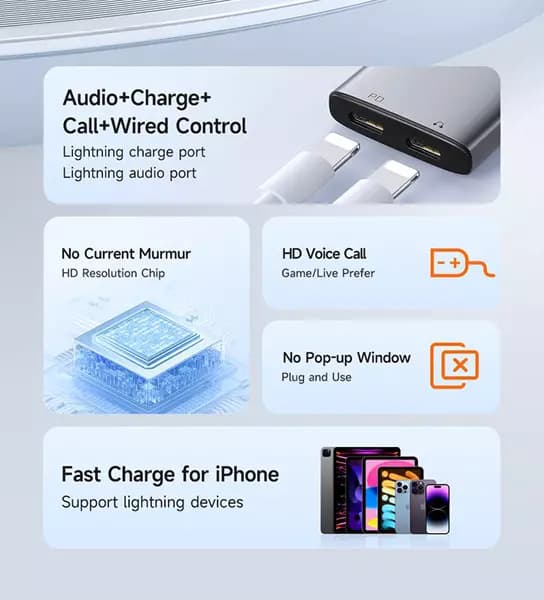 تبدیل 1 به 2 لایتنینگ مک دودو مدل MCDODO CA-5560 — تصویر ۳
