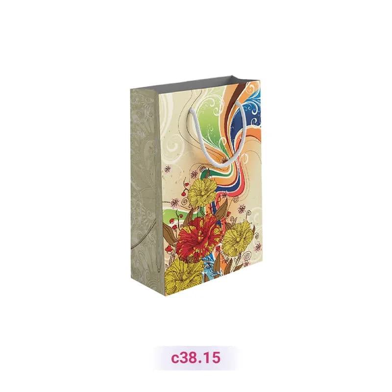 پاکت کادو با طرح وکتور کرمی (سری 15)