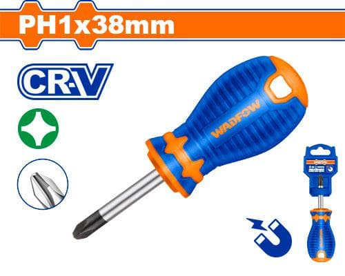 پیچ گوشتی چهار سو مچی وادفو دسته TPR سایز 38*5 کد WSD2211