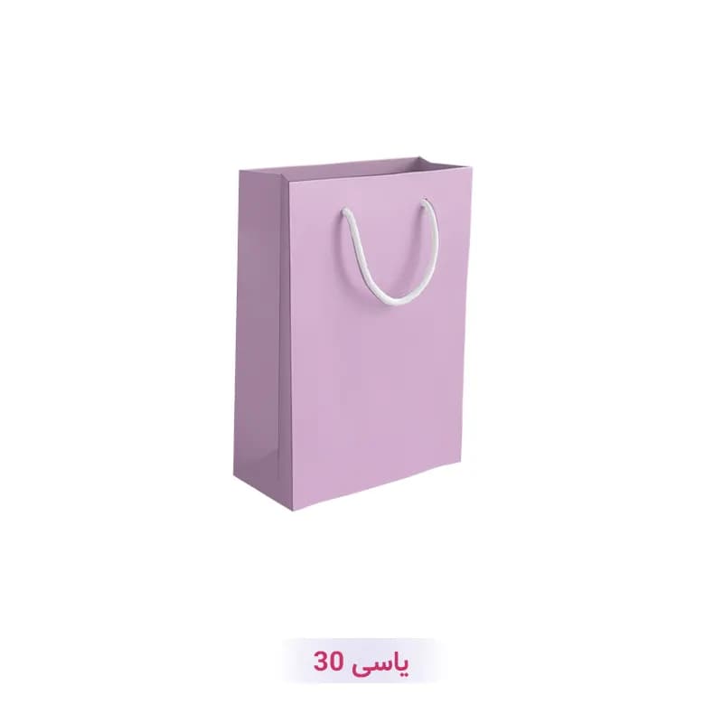 ساک دستی کاغذی | ساک هدیه| رنگ یاسی (سری 30)