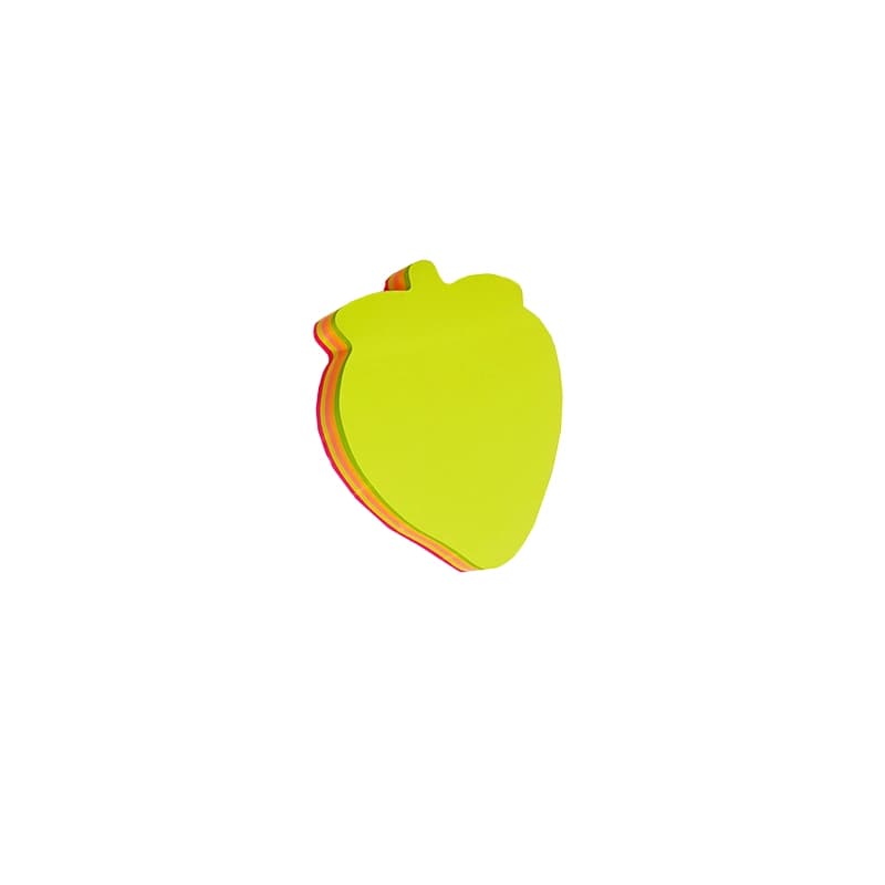 استیک نوت طرح توت فرنگی صد برگ سایز 7.5×7.5