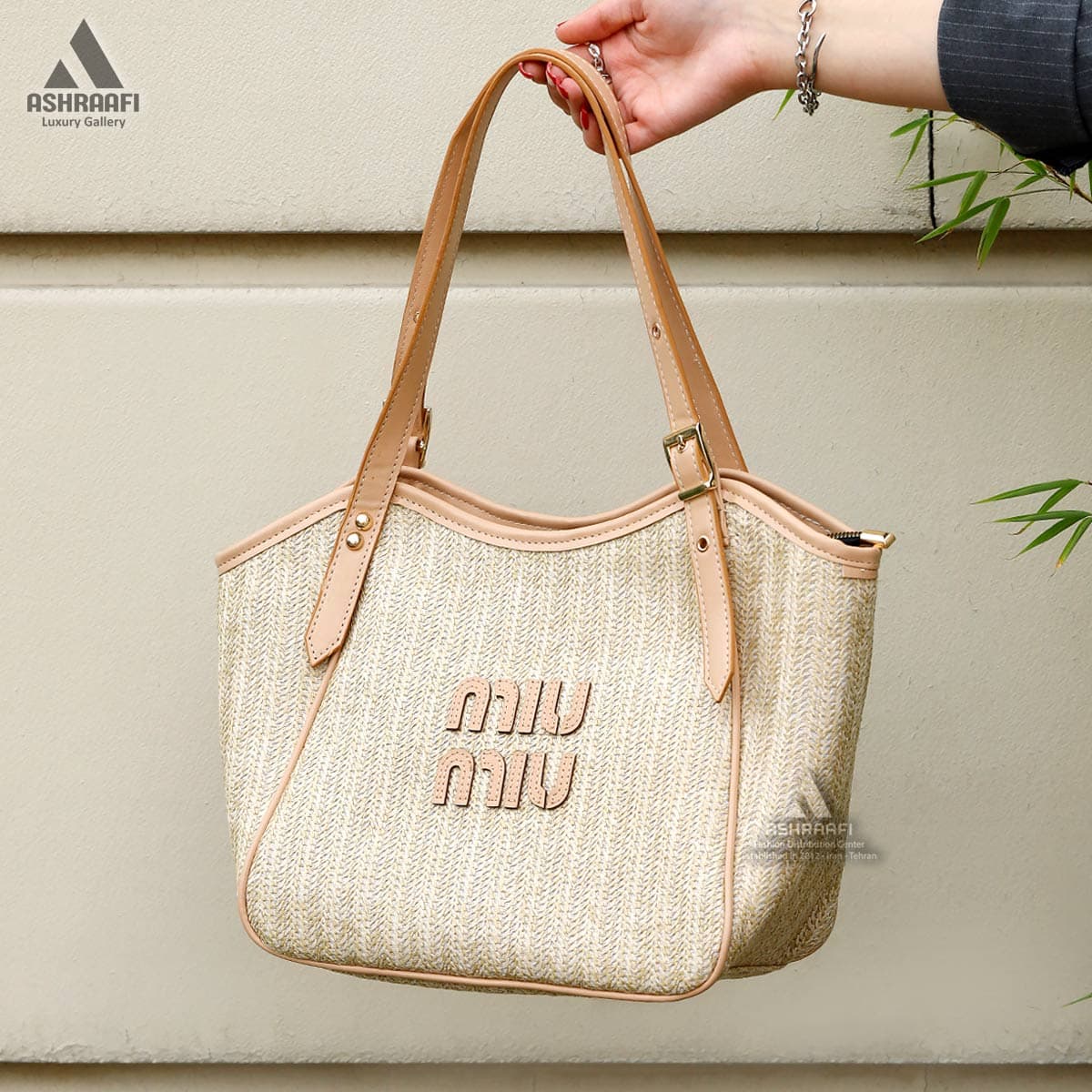 کیف میو میو حصیری Miu Miu Shoulder Bag A02 — تصویر ۴