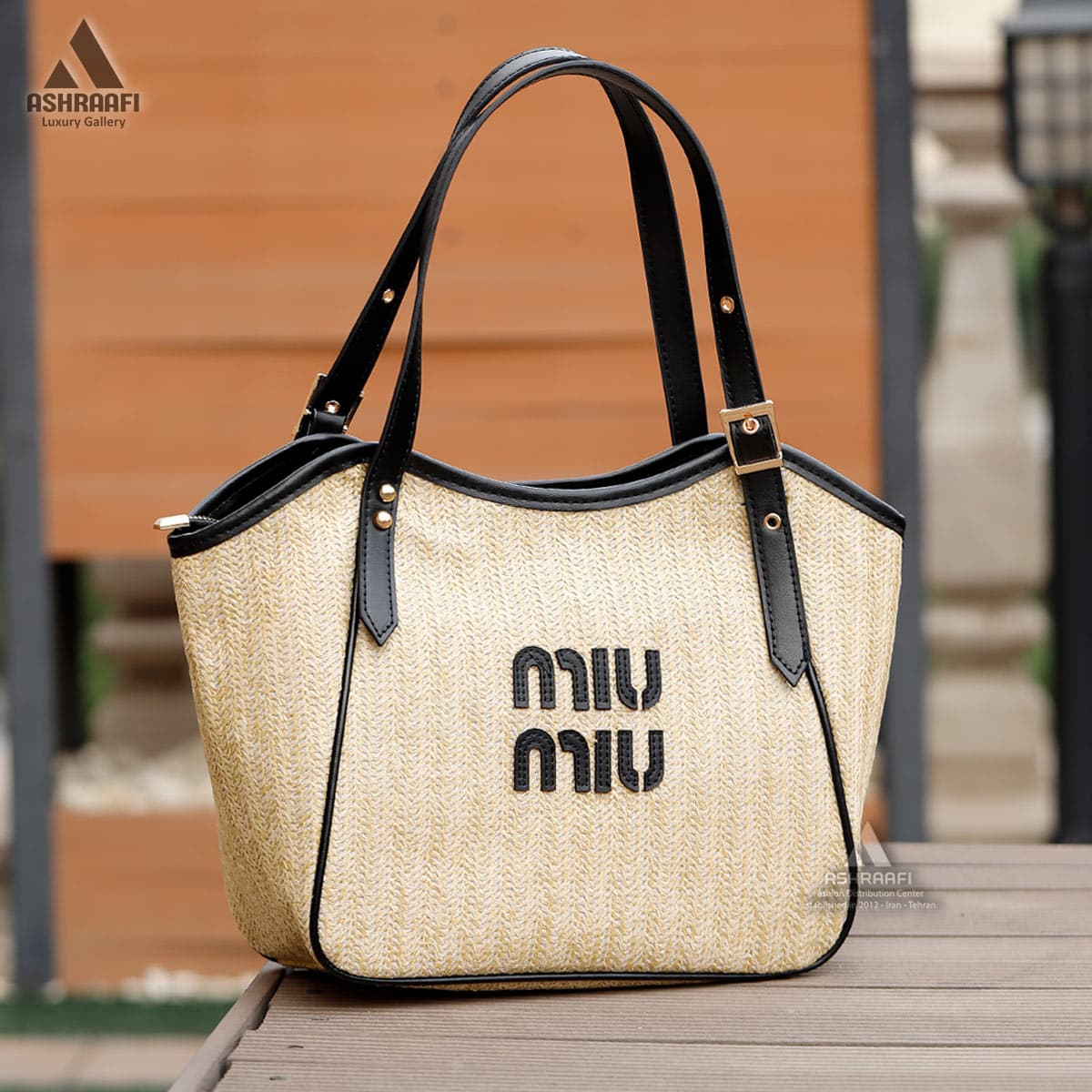 کیف میو میو حصیری Miu Miu Shoulder Bag A02 — تصویر ۳