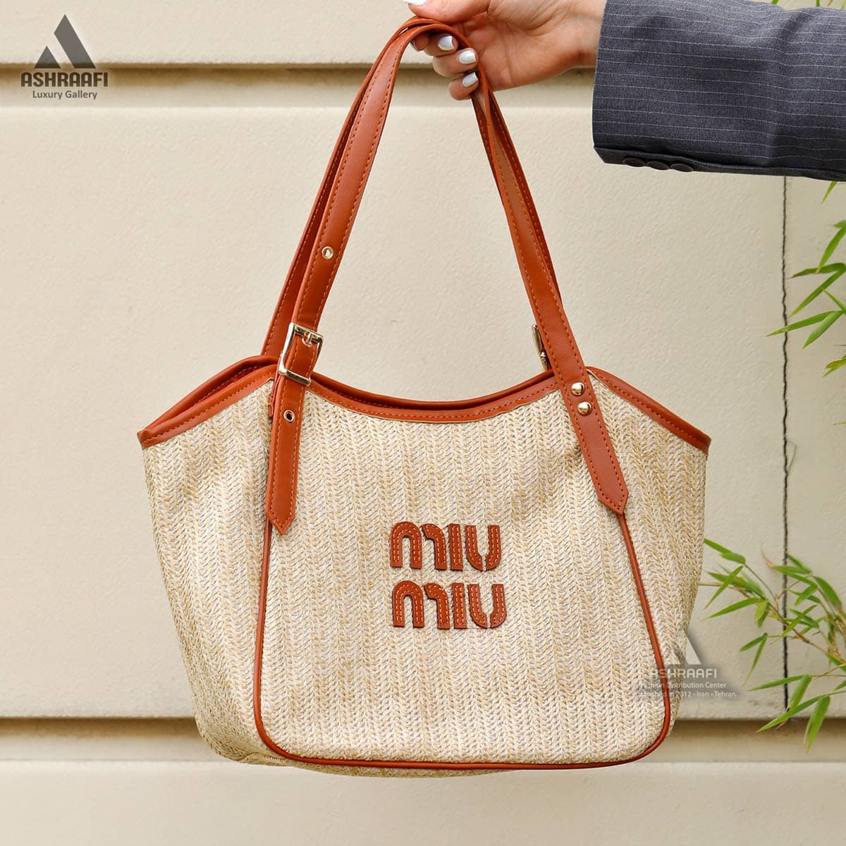 کیف میو میو حصیری Miu Miu Shoulder Bag A02 — تصویر ۲