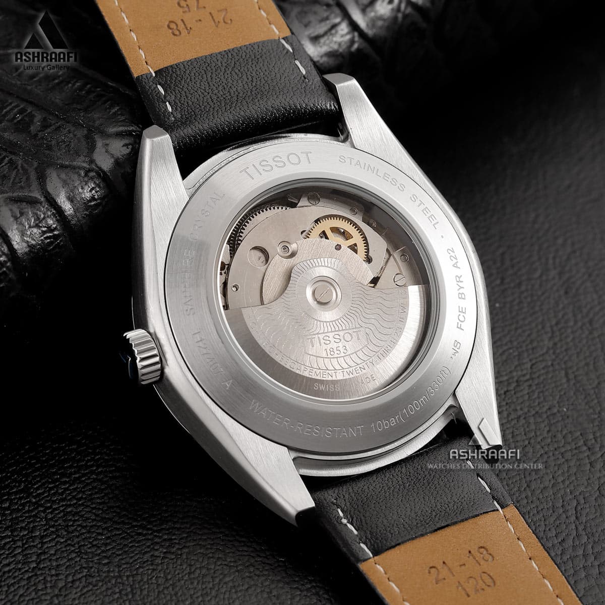 ساعت تیسوت مشکی Tissot Powermatic 80 Silicium SKK22 — تصویر ۴