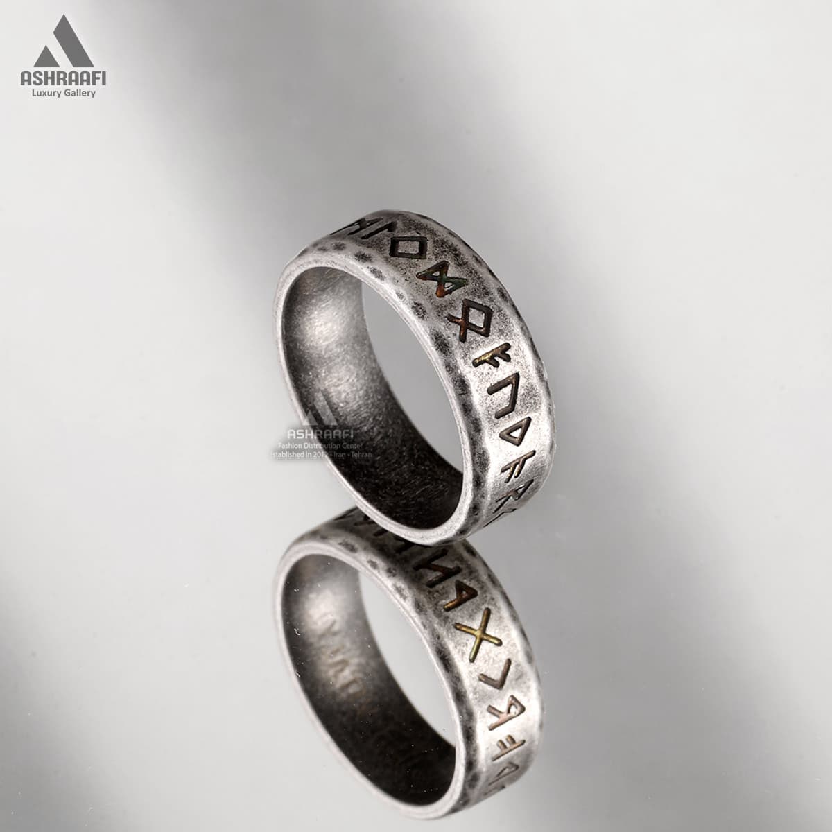انگشتر مردانه Retro Words Ring — تصویر ۲