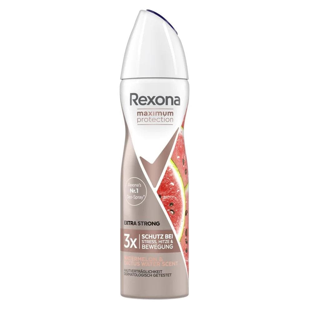 اسپری دئودورانت هلندی رکسونا Maximum Protection با رایحه هندوانه و آب کاکتوس حجم 150 میل