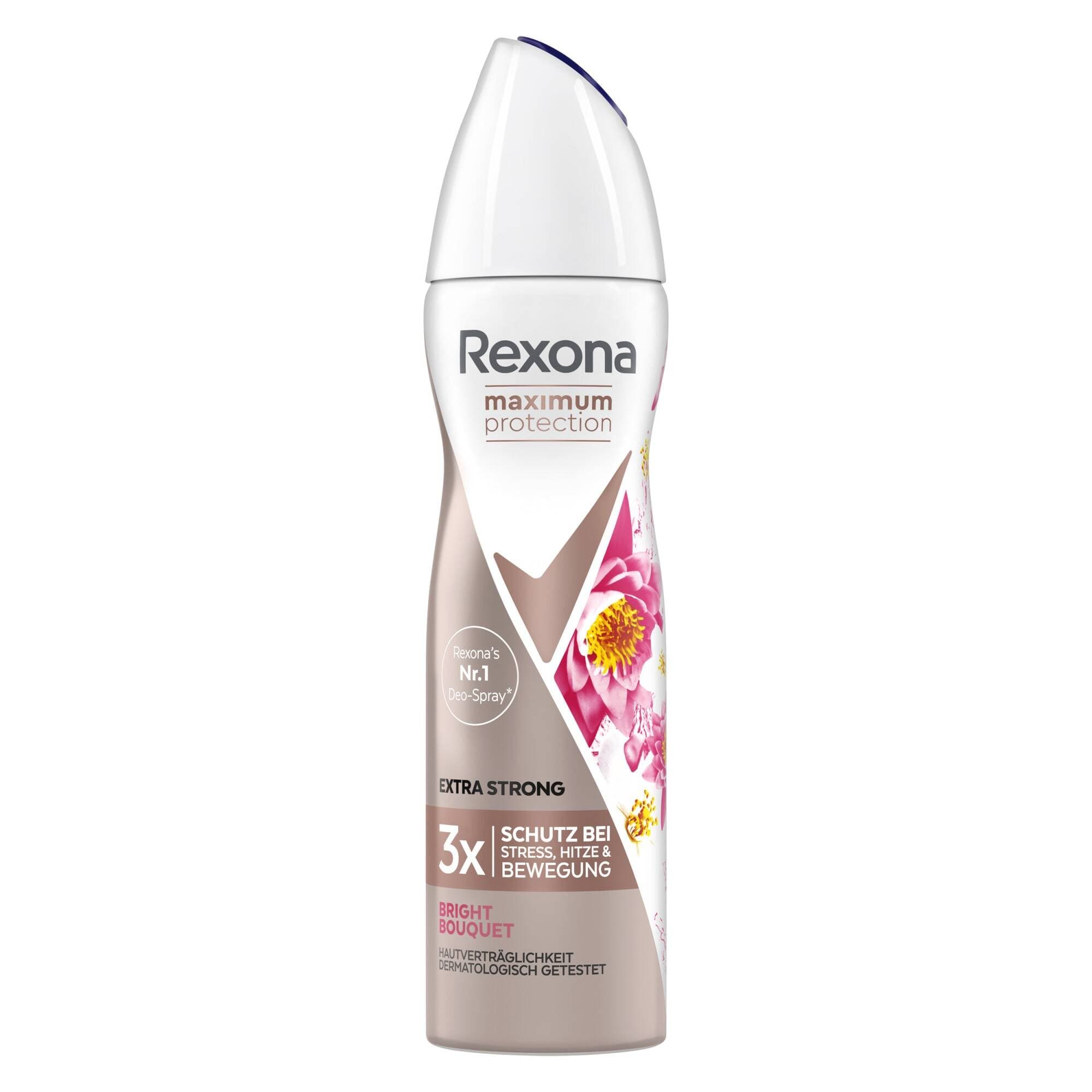اسپری دئودورانت هلندی رکسونا Maximum Protection با رایحه گل‌های روشن حجم 150 میل — تصویر ۲
