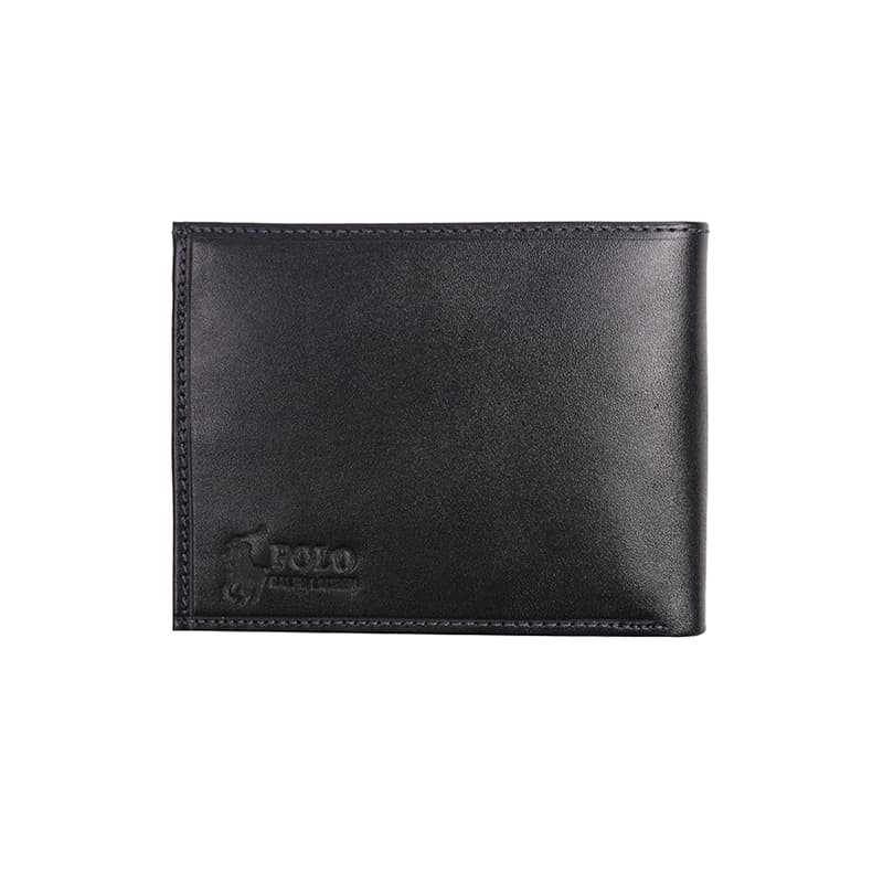 کیف پول و جاکارتی مردانه تاشو چرم طرح Polo