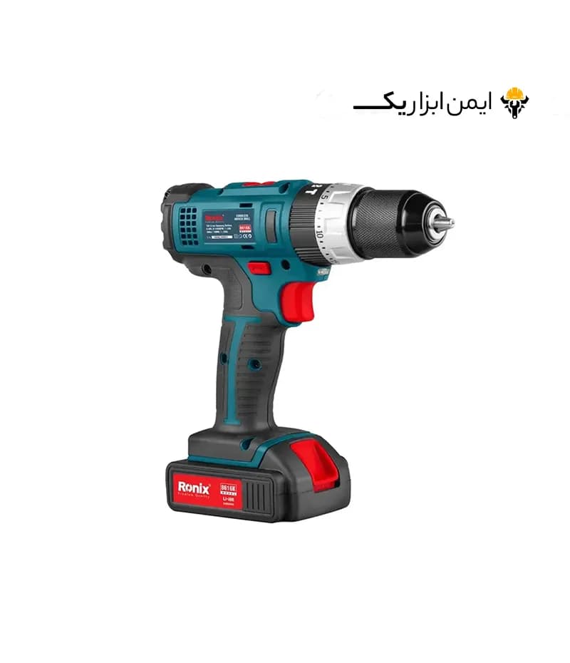 کیت دریل پیچ گوشتی شارژی لیتیومی 16 ولت رونیکس مدل Ronix 8616K — تصویر ۸