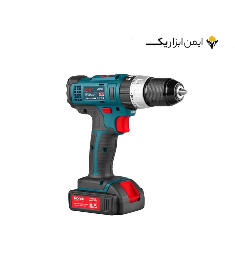 کیت دریل پیچ گوشتی شارژی لیتیومی 14 ولت رونیکس مدل Ronix 8614K — تصویر ۱۰