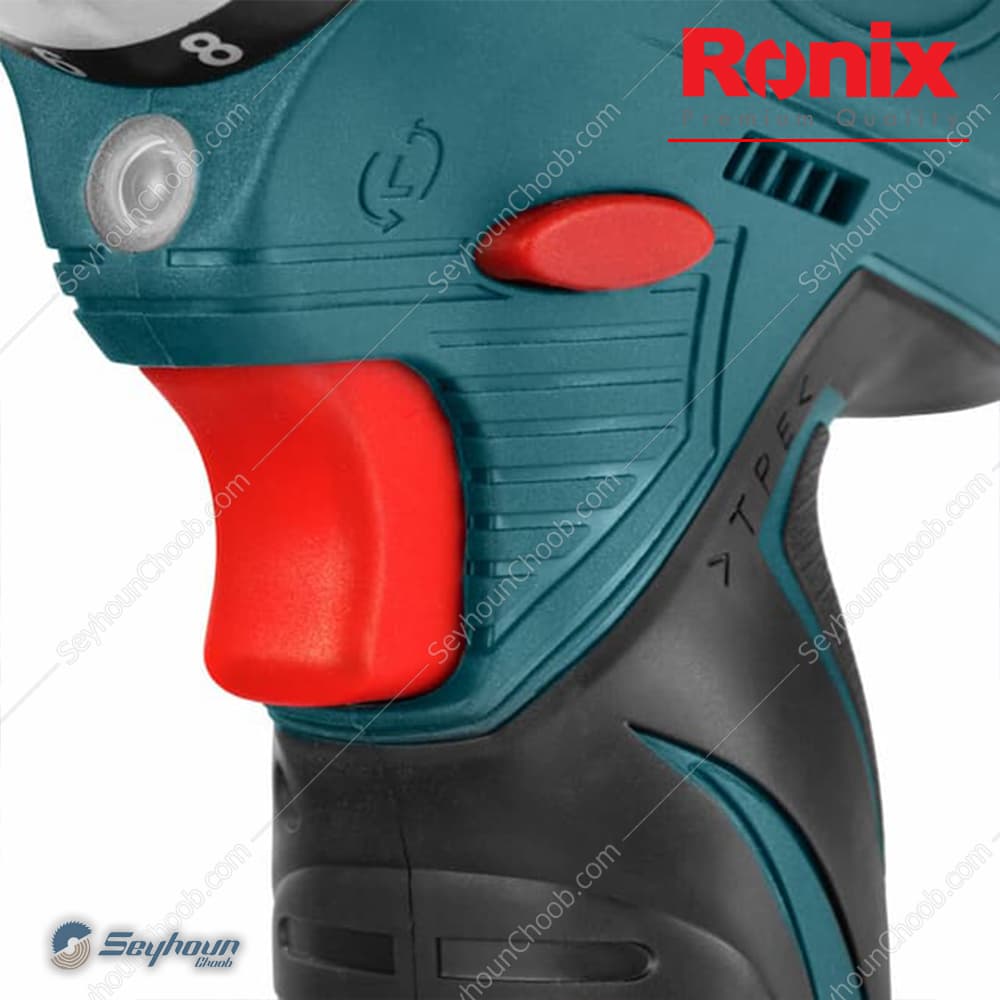 دریل پیچ گوشتی شارژی 12 ولت صنعتی رونیکس مدل Ronix 8512 — تصویر ۶