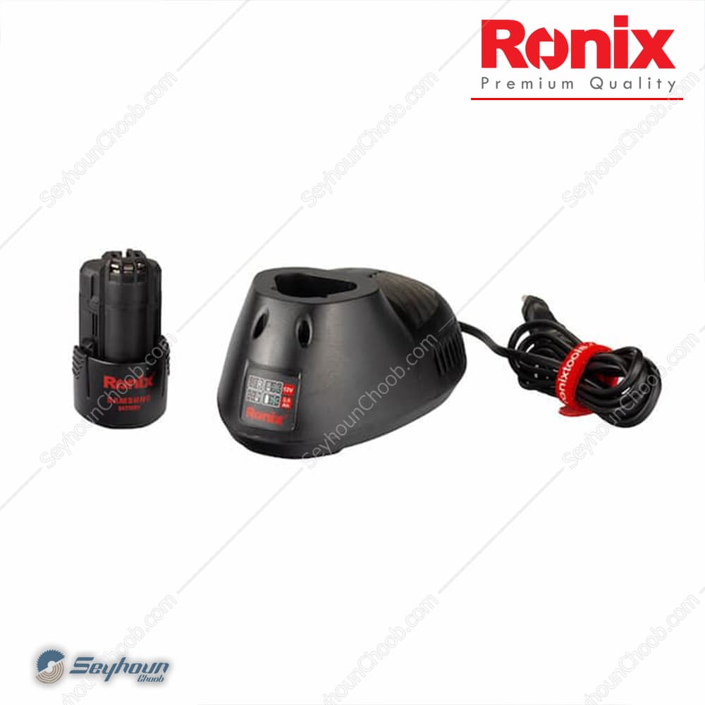 دریل پیچ گوشتی شارژی 12 ولت صنعتی رونیکس مدل Ronix 8512 — تصویر ۷