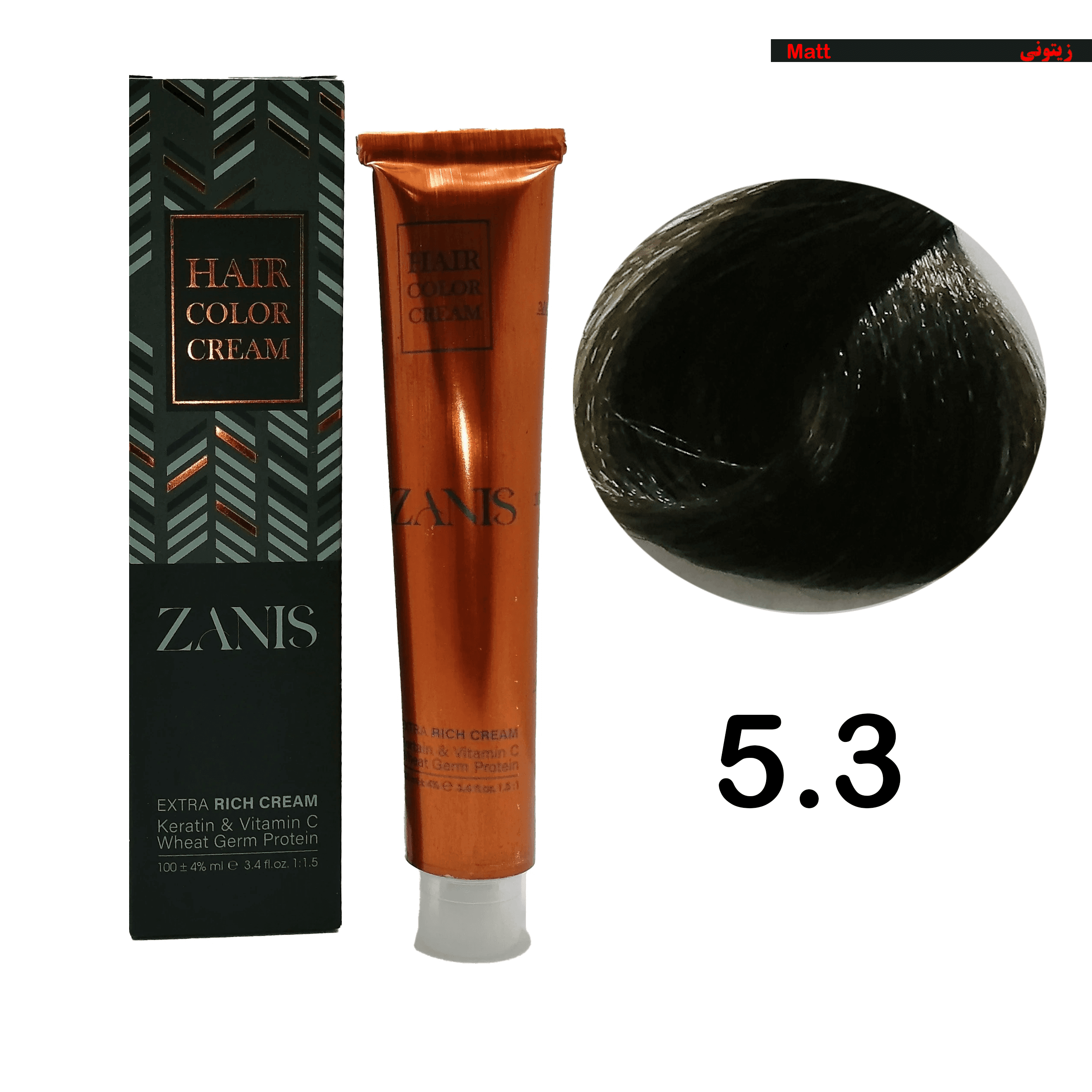 رنگ مو زانیس سری زیتونی کد 5.3