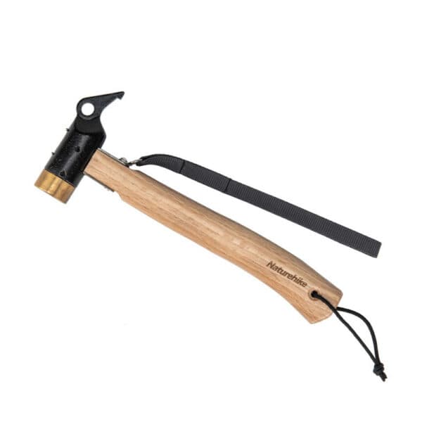 چکش کمپینگ چندکاره نیچرهایک مدل Solid Wooden Handle