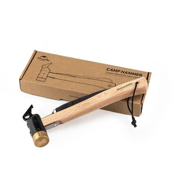 چکش کمپینگ چندکاره نیچرهایک مدل Solid Wooden Handle — تصویر ۵