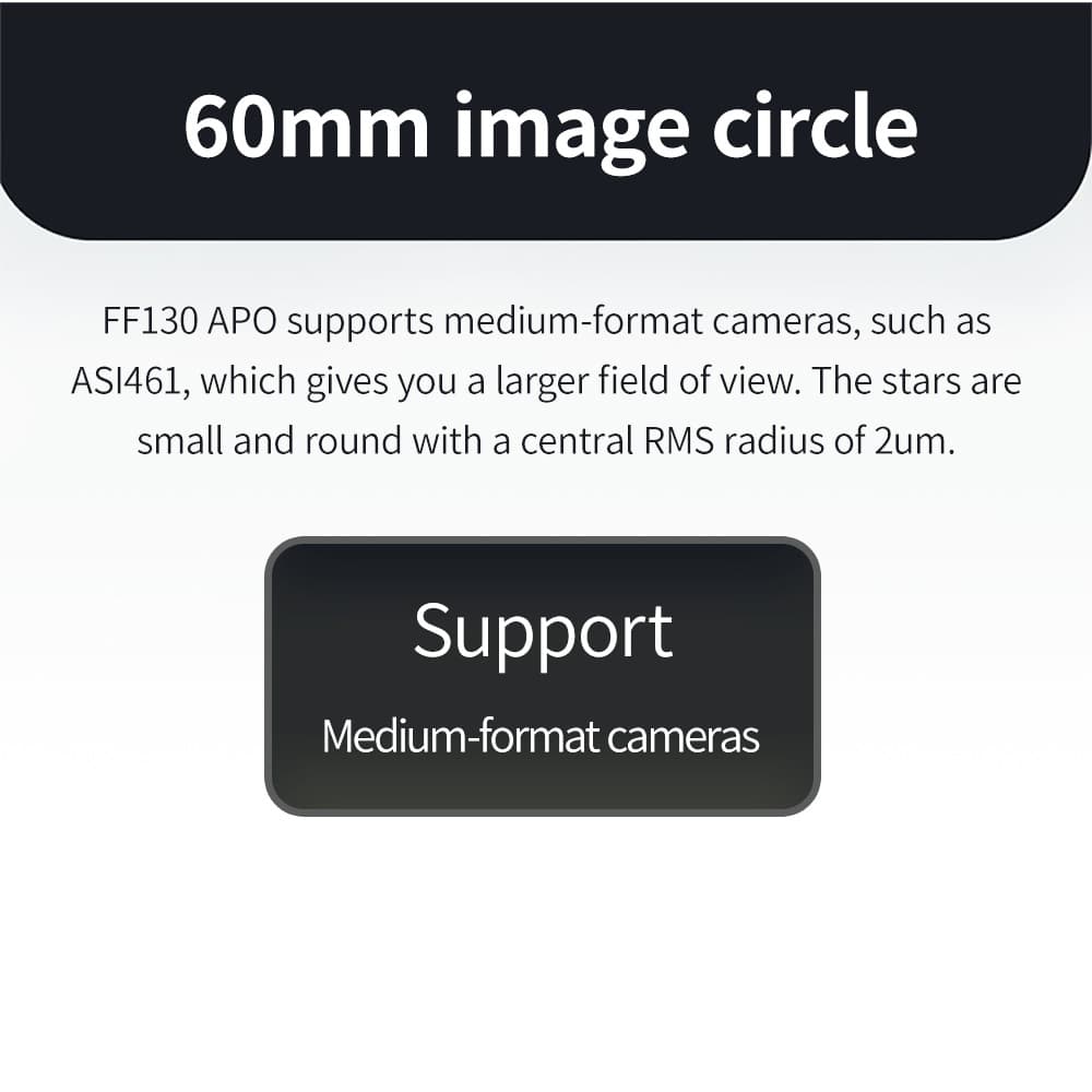 تلسکوپ شکستی 130 میلیمتری ZWO مدل FF130 Apo — تصویر ۸