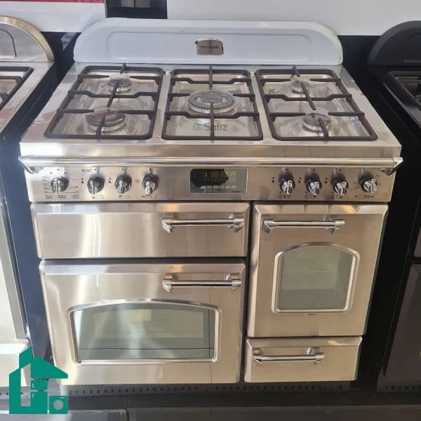 اجاق گاز تاکنو چهار فر مدل Falcon-L-5B-SS-CHROME استیل دستگیره کروم — تصویر ۵