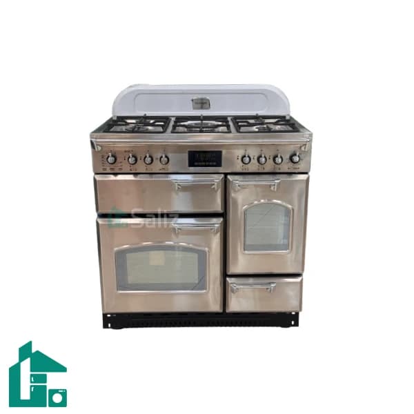 اجاق گاز تاکنو چهار فر مدل Falcon-L-5B-SS-CHROME استیل دستگیره کروم — تصویر ۲