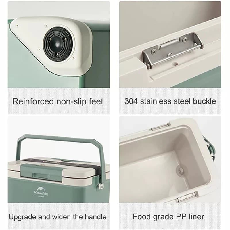 یخدان مسافرتی 30 لیتری نیچرهایک مدل LINGYU PP Cooler Box — تصویر ۳