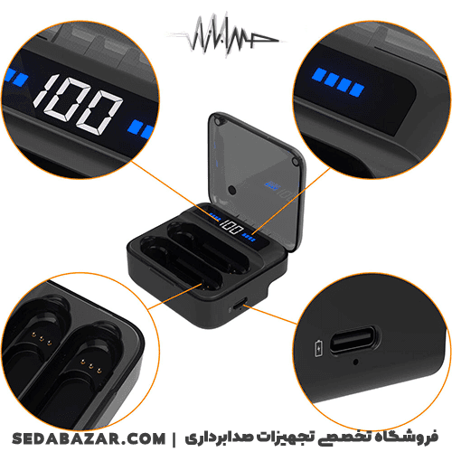 Comica-audio Vimo S UC مینی وایرلس تایپ سی — تصویر ۶