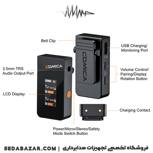 Comica-audio Vimo C1 مینی وایرلس — تصویر ۵
