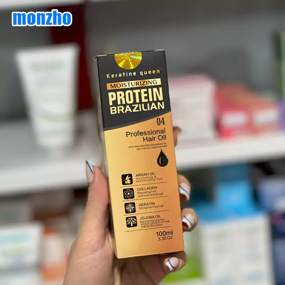 روغن آرگان پروتئین کراتین کویین بدون سولفات 100 میل — تصویر ۴