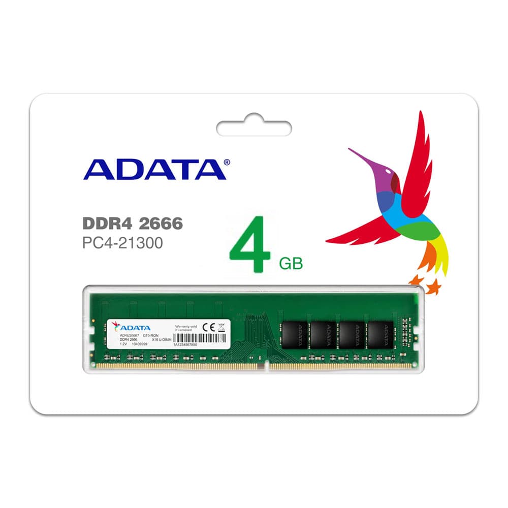 رم 4 گیگابایت 2666 مگاهرتز ای دیتا ADATA DDR4-2666 U-DIMM 4GB Memory