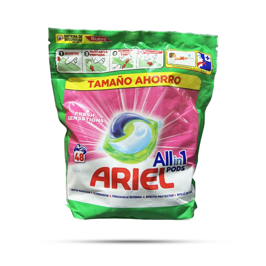 قرص ماشین لباسشویی آریل مدل All in 1 PODS مناسب انواع لباس بسته 48 عددی