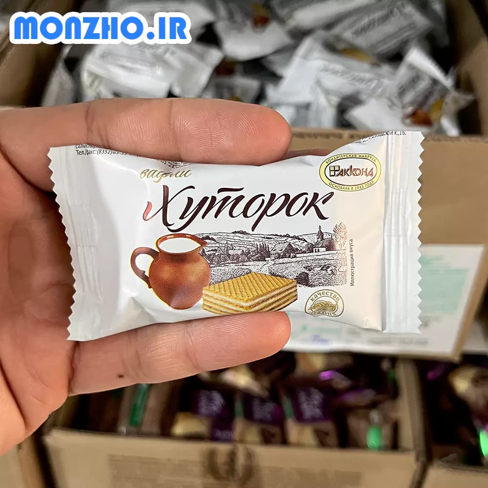 ویفر شیری روسی زیموپوک xymopok حجم 26 گرم — تصویر ۲