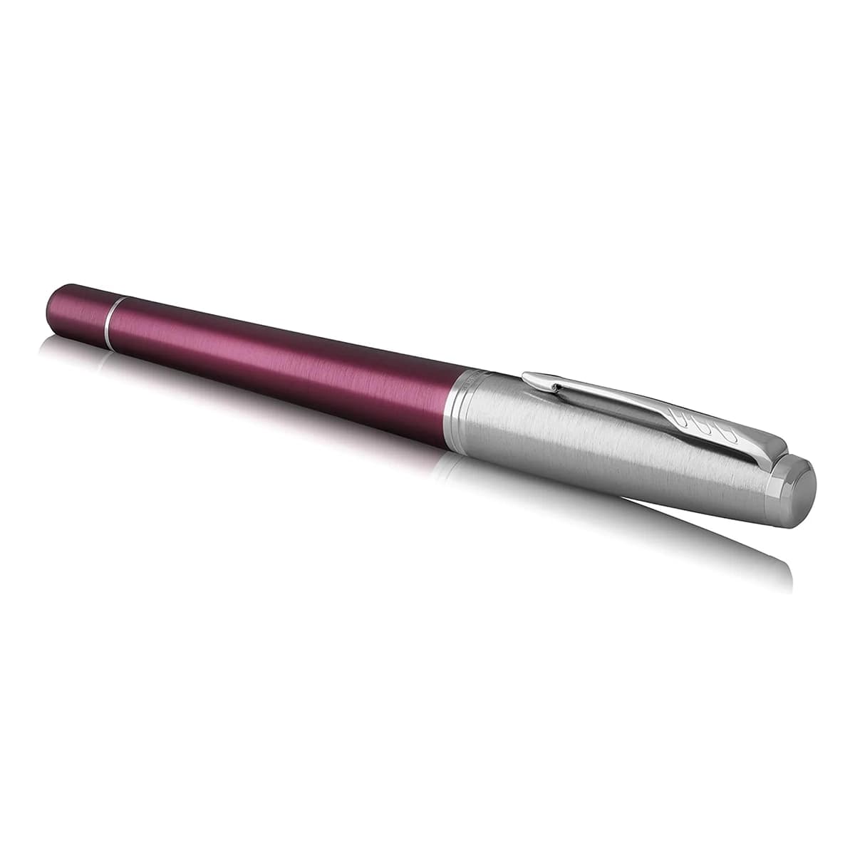 خودنویس پارکر اربن پریمیوم زرشکی گیره کروم | Parker Urban Premium Dark Purple Fountain Pen — تصویر ۲
