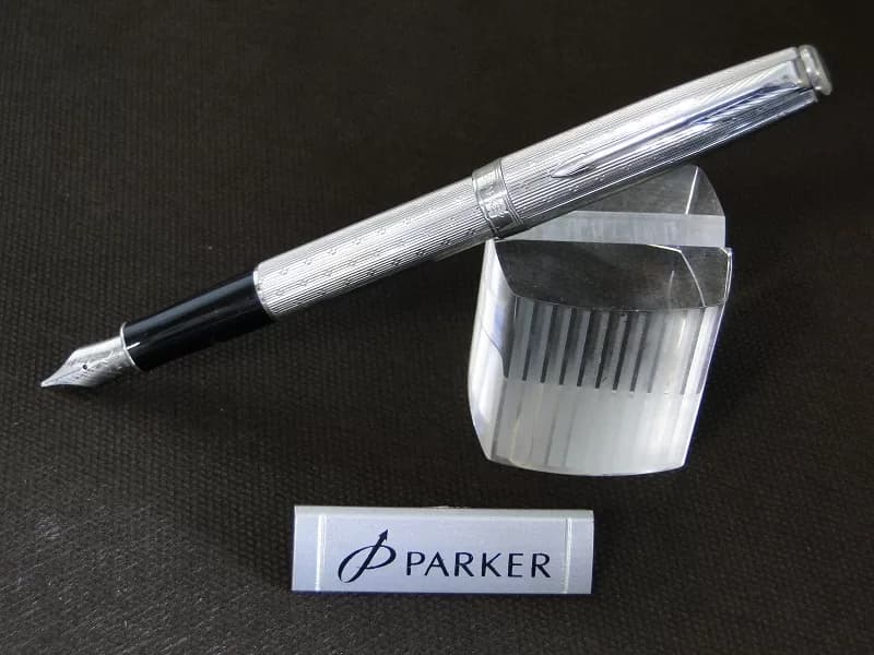 خودنویس پارکر مدل سونت چیزل (نقرهای گیره کروم) – PARKER SONET CHIZEL — تصویر ۳