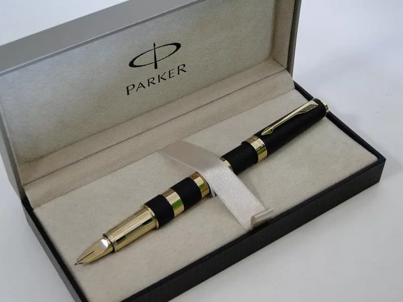 قلم پارکر مدل اینجنیتی (جیر مشکی گیره طلا) – PARKER INGENUITY (black)