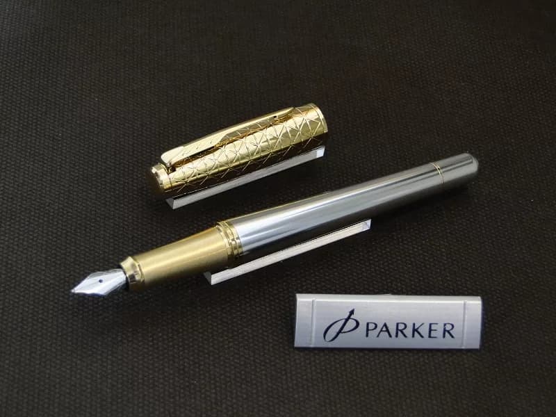 خودنویس کروم طلایی پارکر مدل ای ام پریمیوم – PARKER IM premium