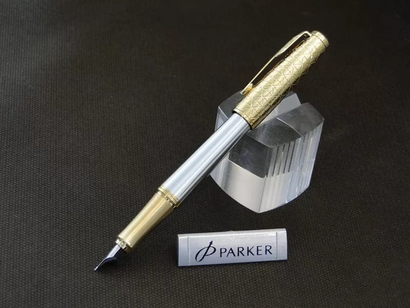 خودنویس کروم طلایی پارکر مدل ای ام پریمیوم – PARKER IM premium — تصویر ۳