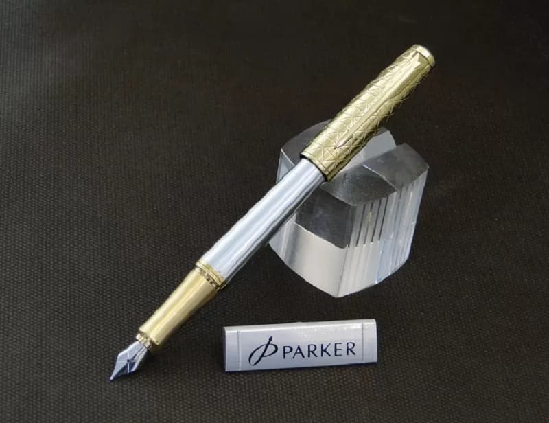 خودنویس کروم طلایی پارکر مدل ای ام پریمیوم – PARKER IM premium — تصویر ۴