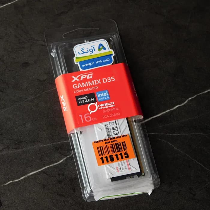 رم 16 گیگ DDR4 3200 ای دیتا ایکس پی جی مدل WHITE — تصویر ۲