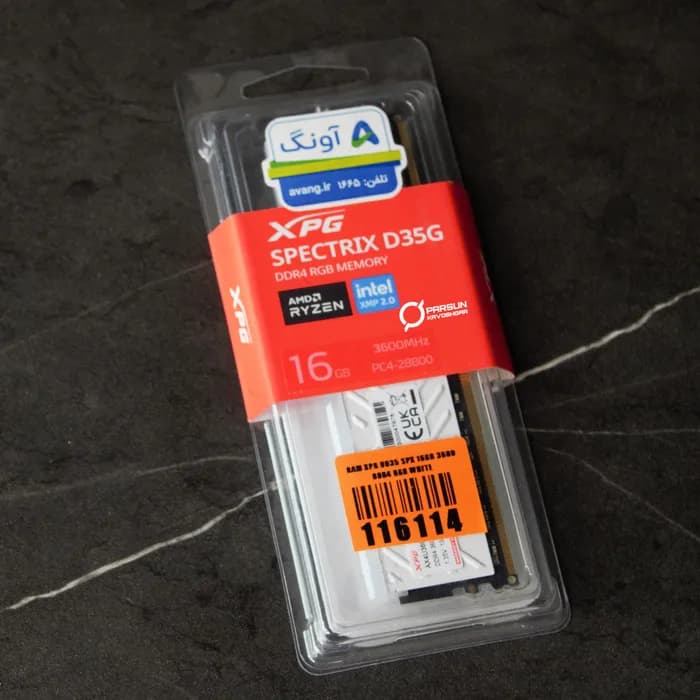 رم 16 گیگ DDR4 3600 ایدیتا XPG Spectrix D35G RGB — تصویر ۲