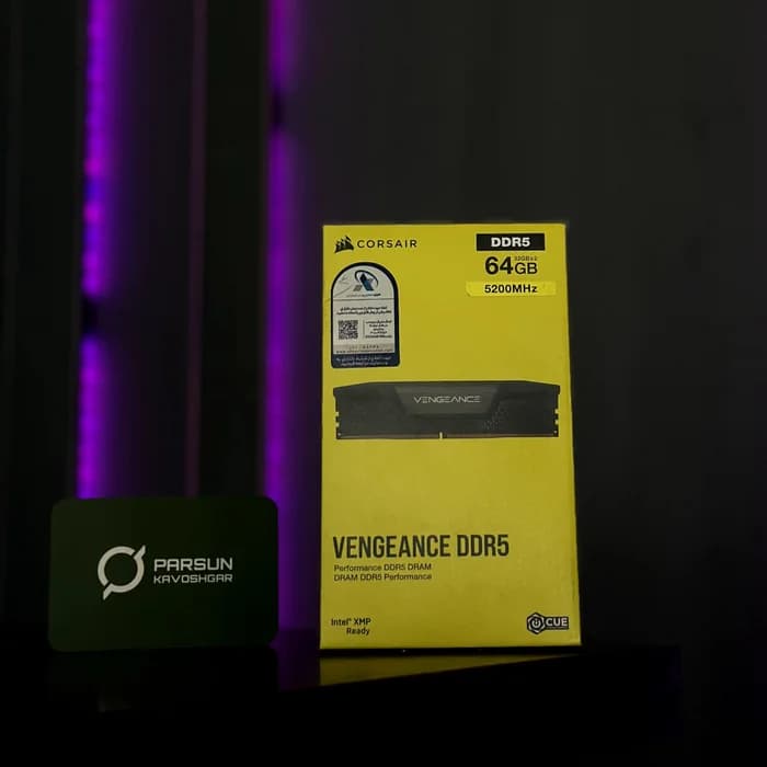 رم 64 گیگ DDR5 5200 کورسیر Corsair Vengeance CL40 — تصویر ۲