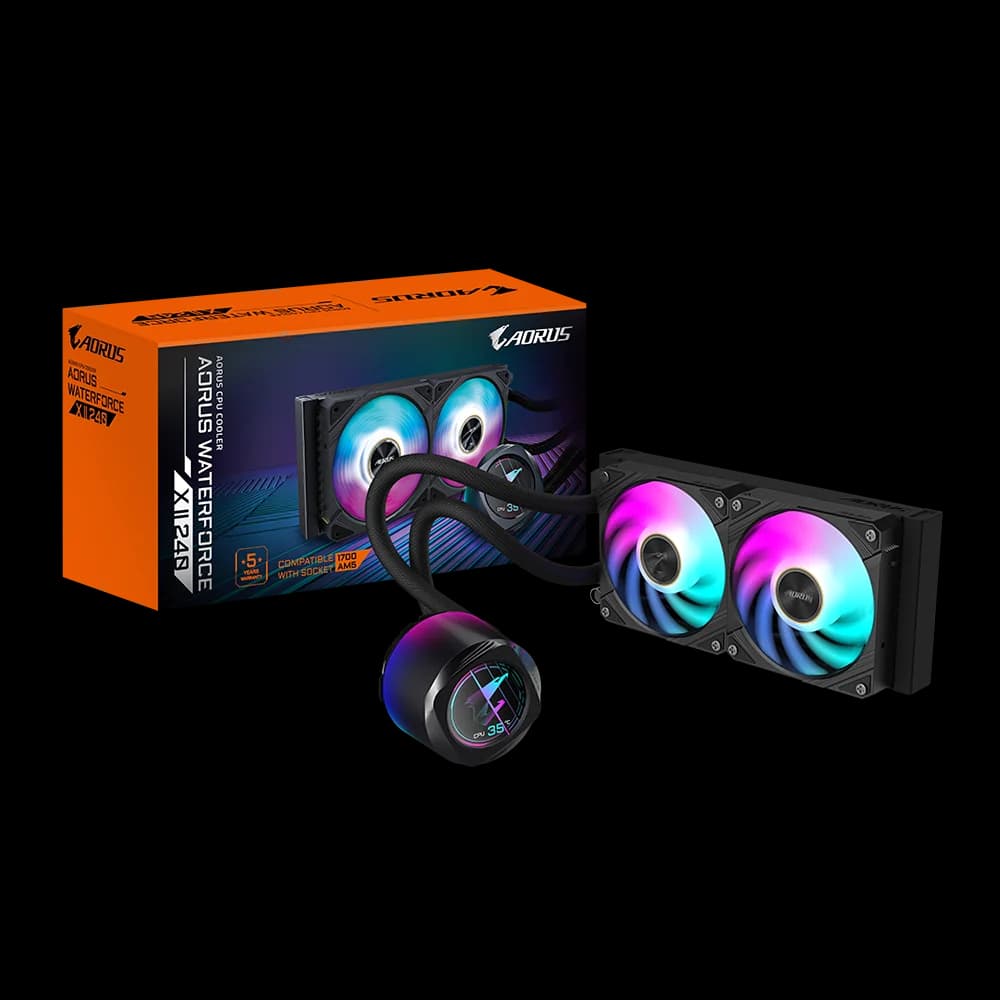 خنک کننده پردازنده گیگابایت AORUS WATERFORCE X II 240 — تصویر ۴
