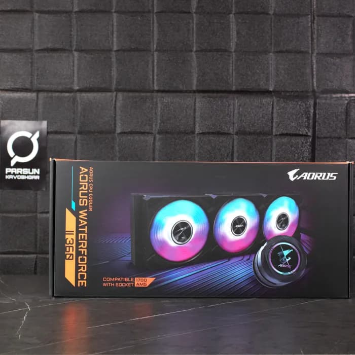 خنک کننده پردازنده گیگابایت AORUS WATERFORCE II 360 — تصویر ۲