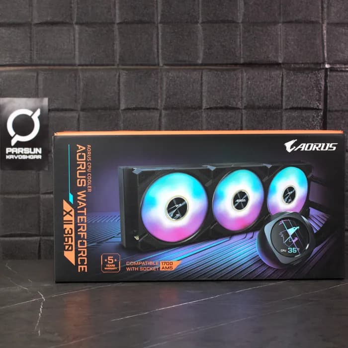 خنک کننده پردازنده گیگابایت AORUS WATERFORCE X II 360 — تصویر ۲