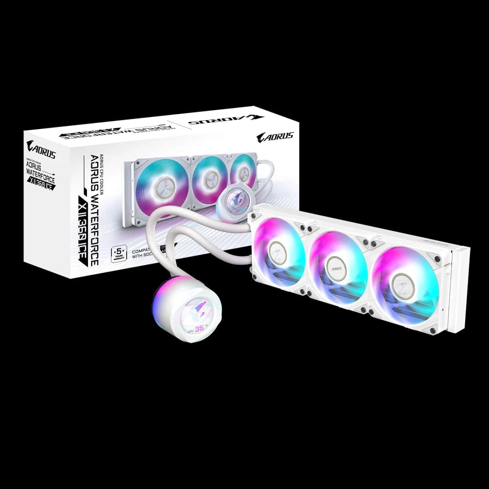 خنک کننده پردازنده گیگابایت AORUS WATERFORCE X II 360 ICE — تصویر ۴