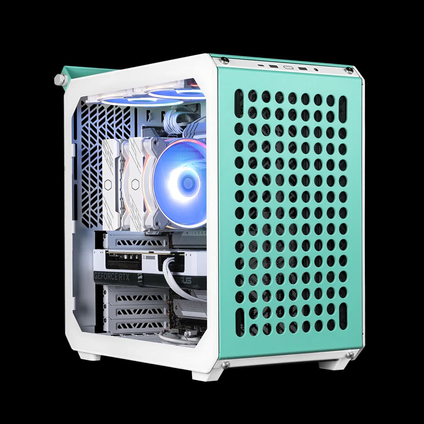 کیس کامپیوتر کولر مستر مدل Cooler Master QUBE 500 Macaron — تصویر ۵