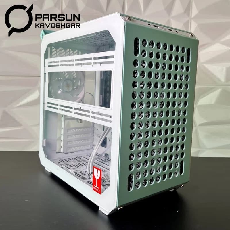 کیس کامپیوتر کولر مستر مدل Cooler Master QUBE 500 Macaron — تصویر ۴
