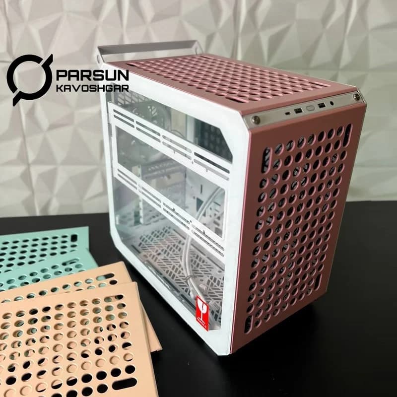 کیس کامپیوتر کولر مستر مدل Cooler Master QUBE 500 Macaron — تصویر ۳
