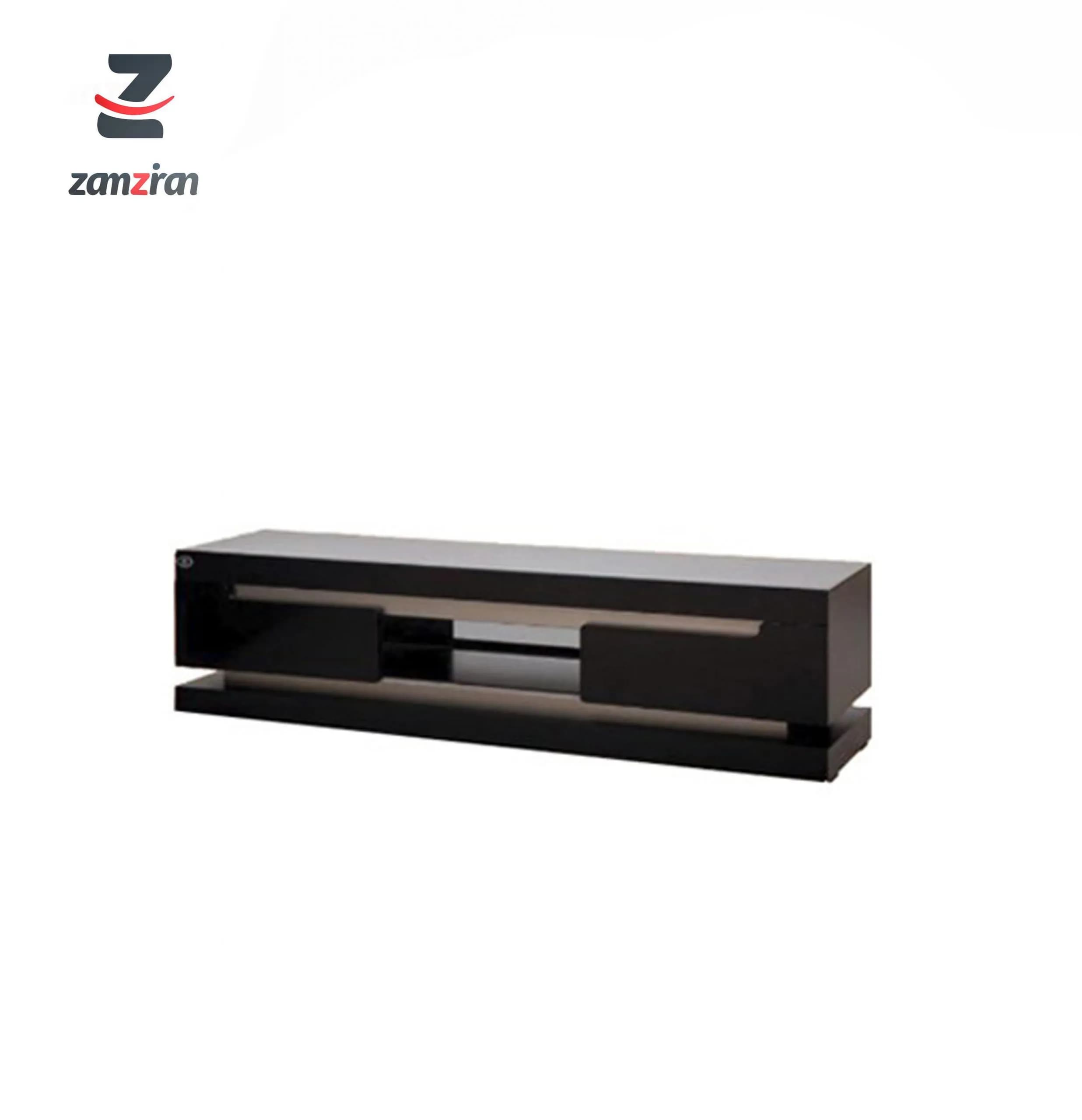 میز تلویزیون مشکی متین مدل R608 سایز 160 سانتی