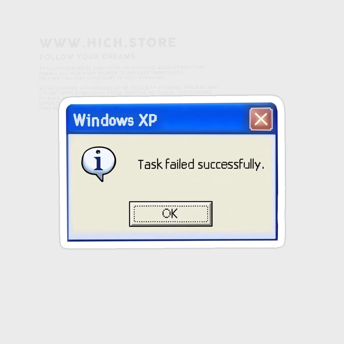 استیکر Task Failed