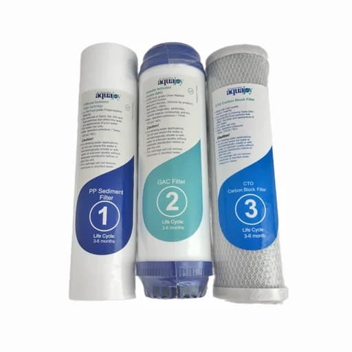فیلتر تصفیه آب پک 3 تایی تایوانی برند آکواجوی aquajoy